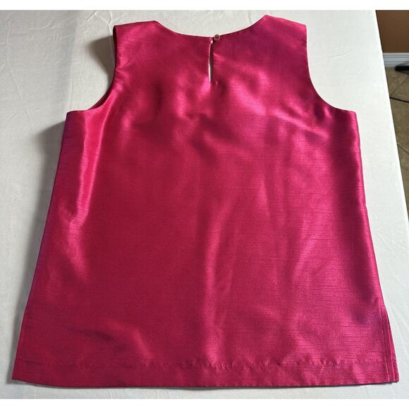 Da-Rue for Draper's & Damon's Women’s Pink Sleeveless Satin Textured Size 12 - Picture 2 of 5